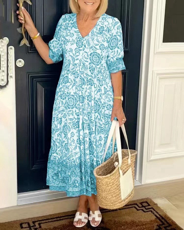 Veronica | Elegant Printed Dress