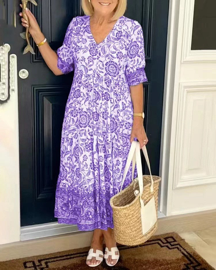 Veronica | Elegant Printed Dress