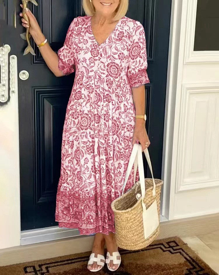 Veronica | Elegant Printed Dress