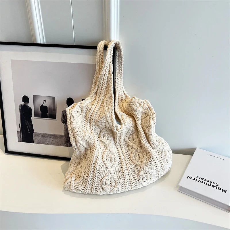 Rahel | Stylish Knitted Shoulder Bag