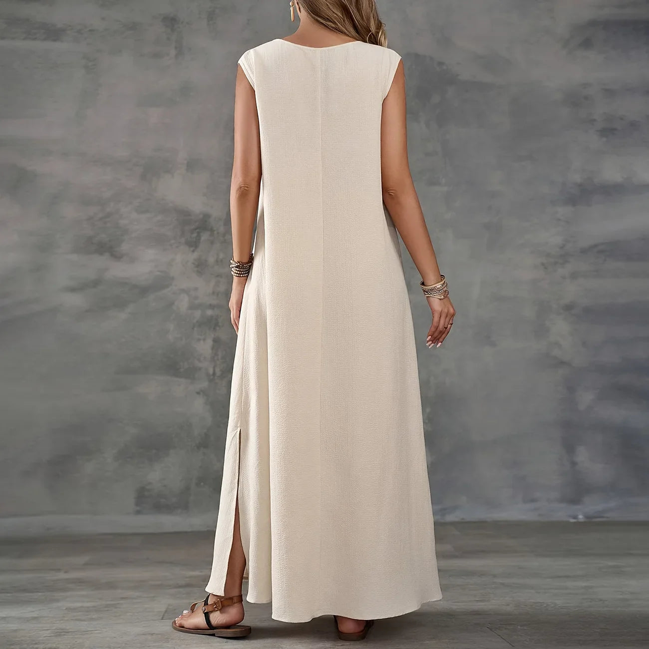 Georgina | Lightweight Sleeveless Maxi Dress