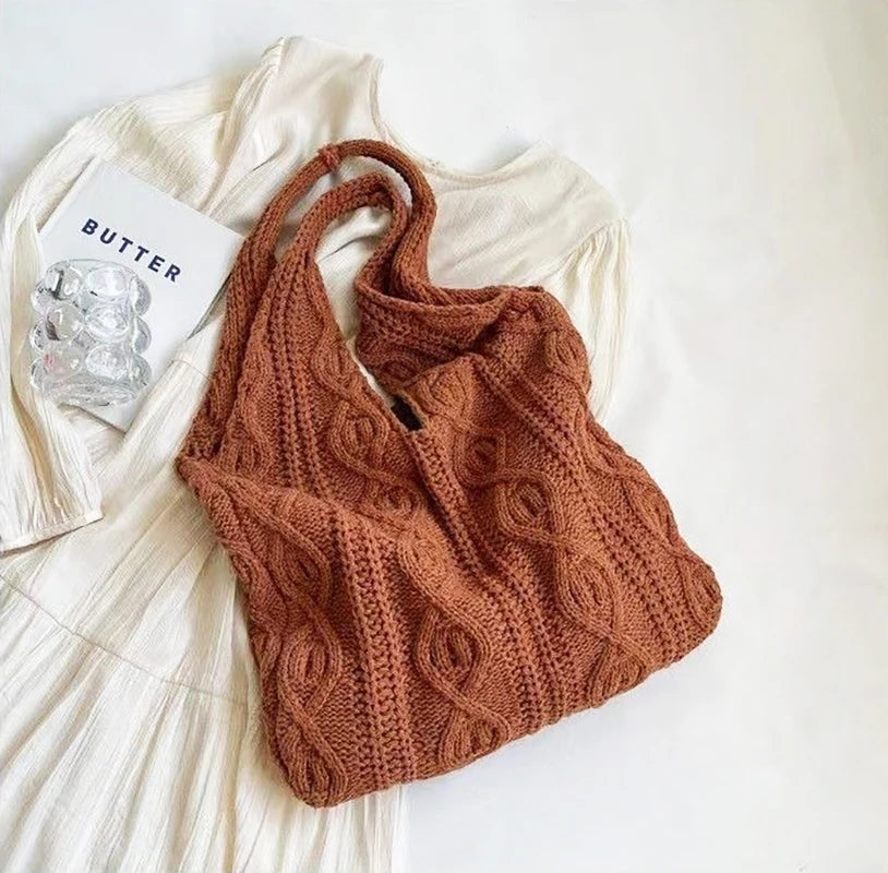 Rahel | Stylish Knitted Shoulder Bag