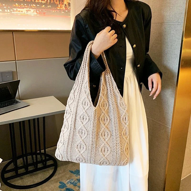Rahel | Stylish Knitted Shoulder Bag