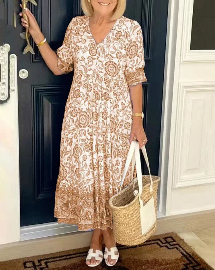 Veronica | Elegant Printed Dress