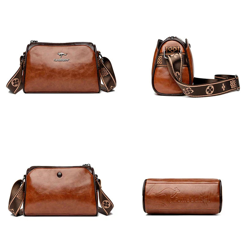 Margot | Classic Leather Crossbody Bag