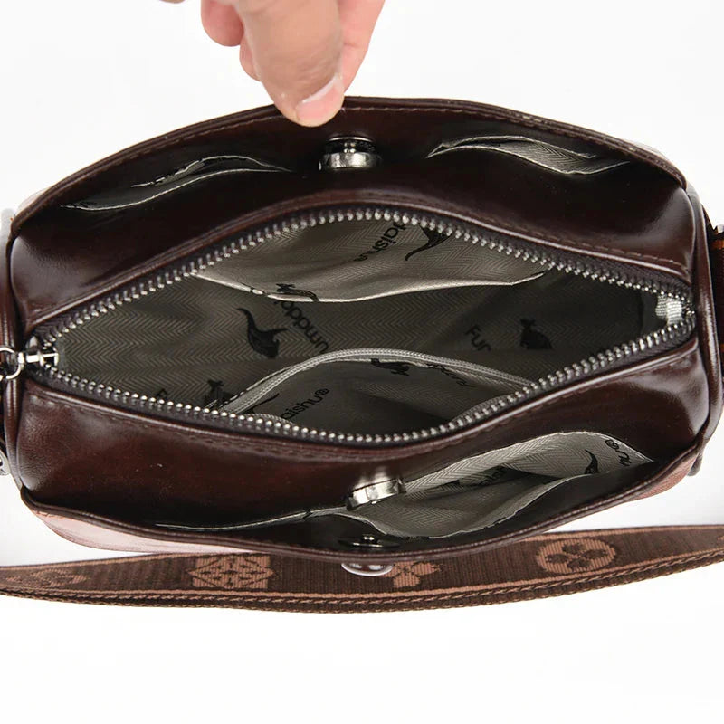 Margot | Classic Leather Crossbody Bag