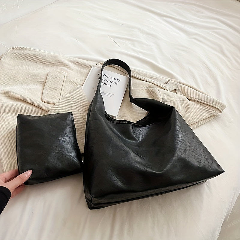 Emily | Modern Leather Tote Bag