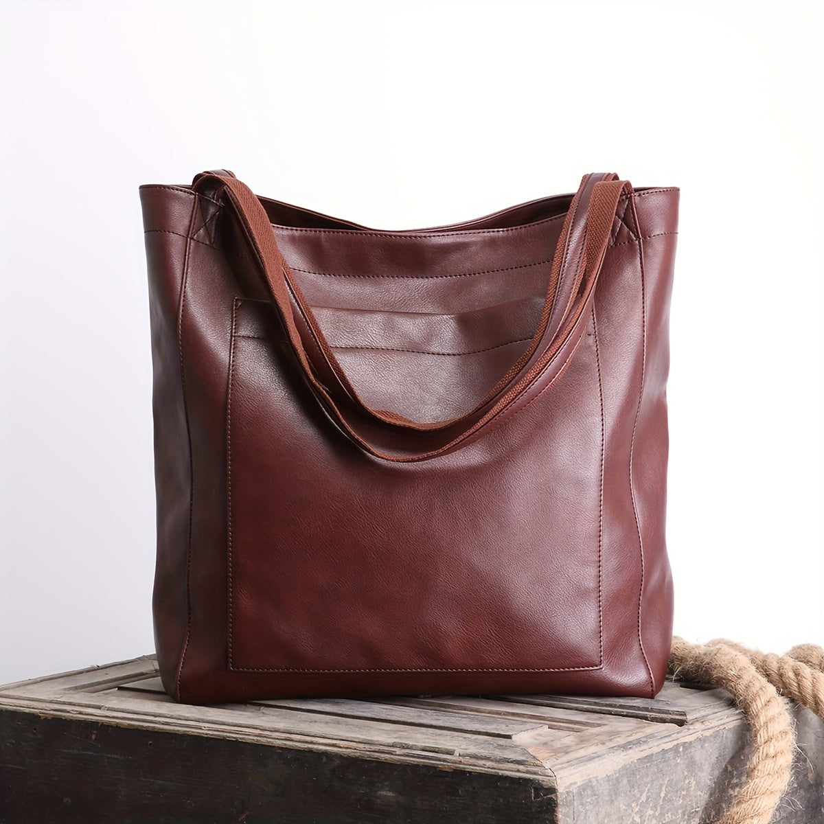 Eleanor | Classic Leather Tote Bag