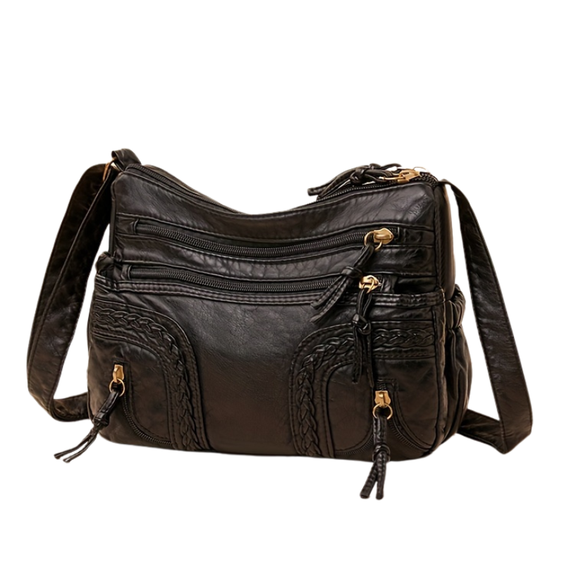 Emma | Vintage Look Leather Crossbody Bag