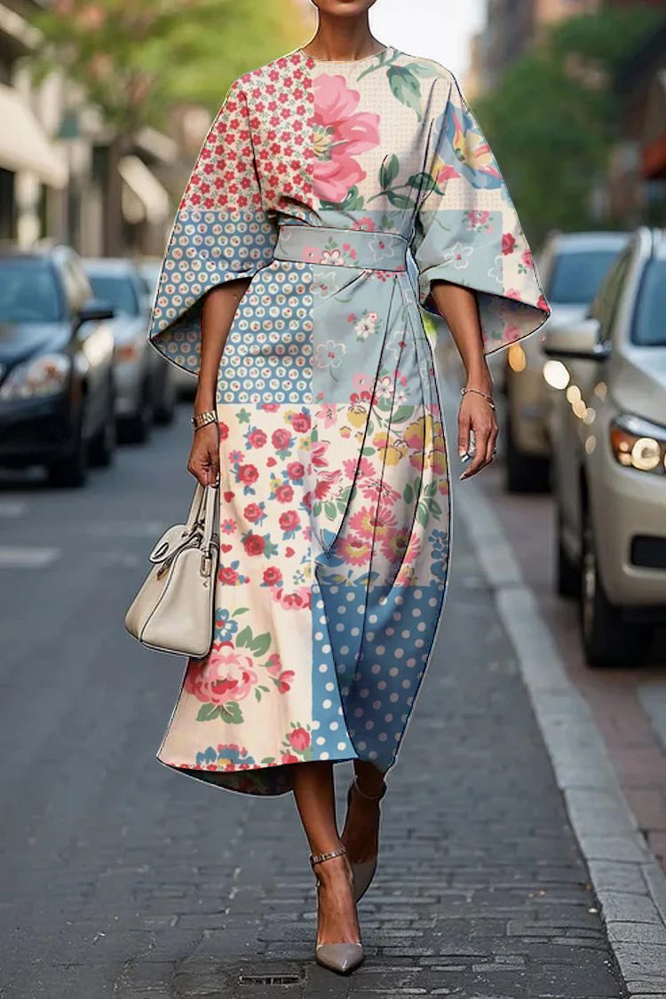 Skye | Vintage Look Midi Dress
