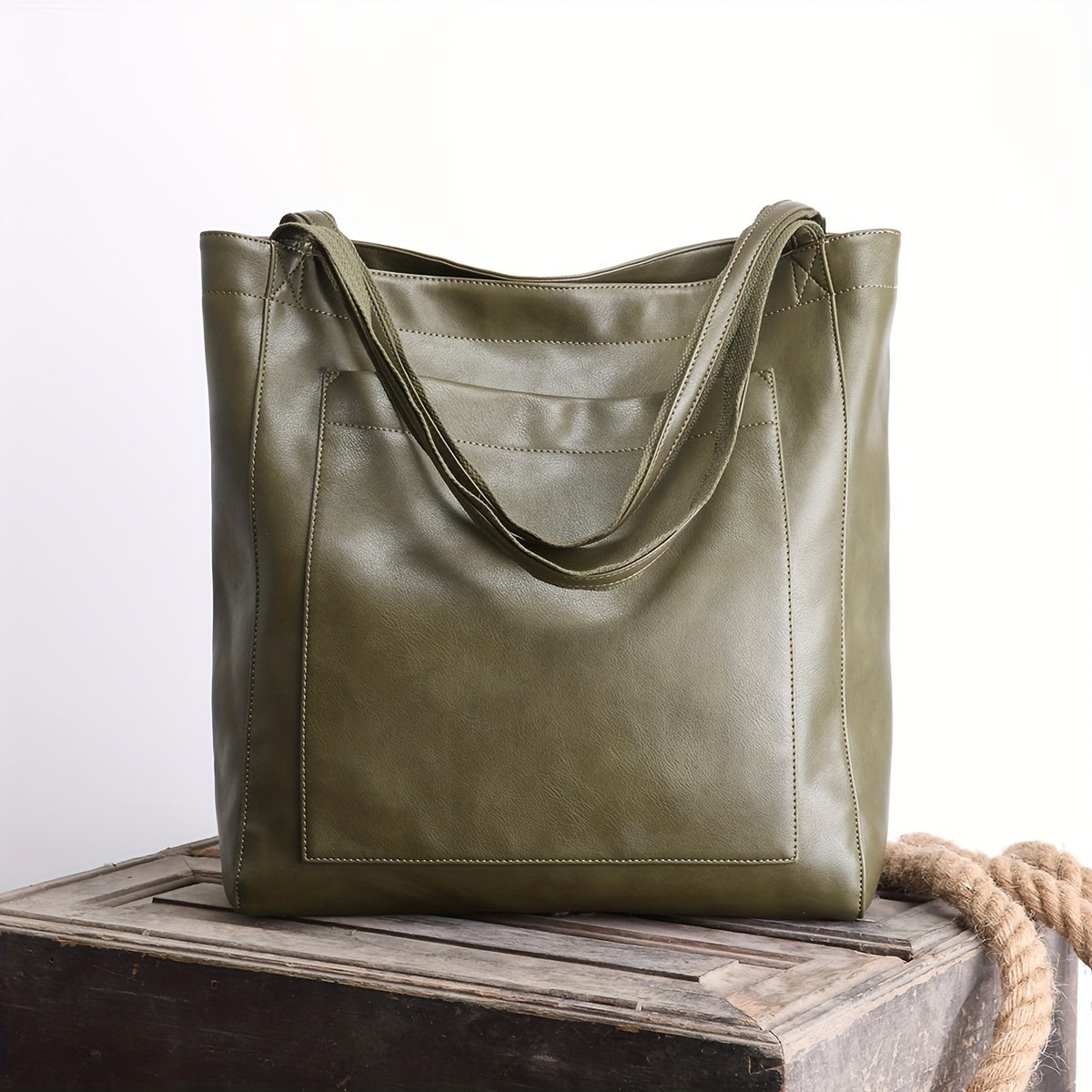 Eleanor | Classic Leather Tote Bag