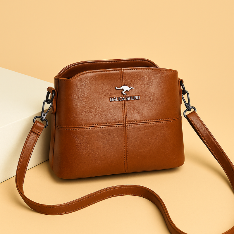 Adele | Classic Leather Crossbody Handbag