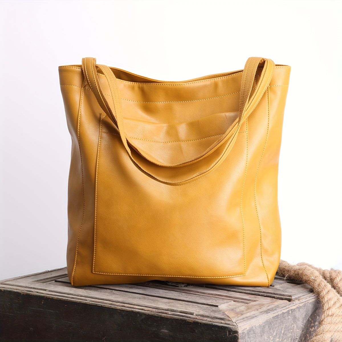 Eleanor | Classic Leather Tote Bag