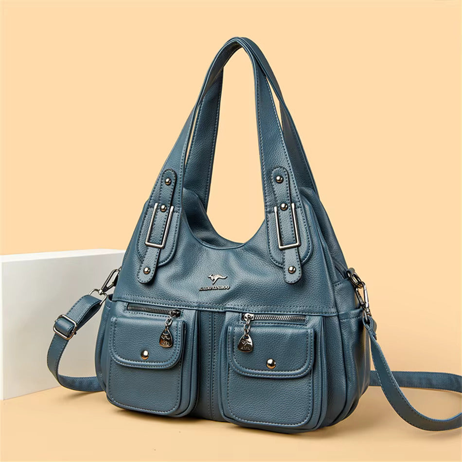 Vionne | Classic Leather Shoulder Bag