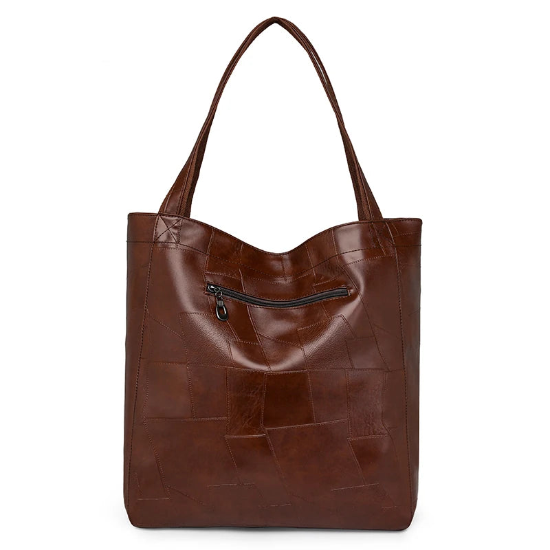 Sandra | Elegant Leather Tote Bag