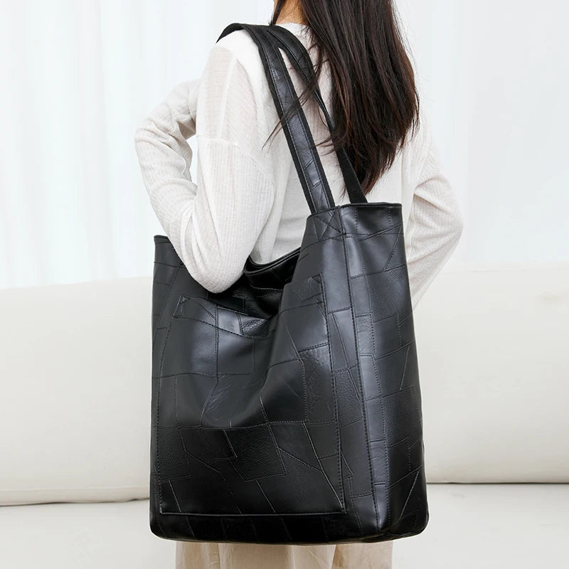 Sandra | Elegant Leather Tote Bag