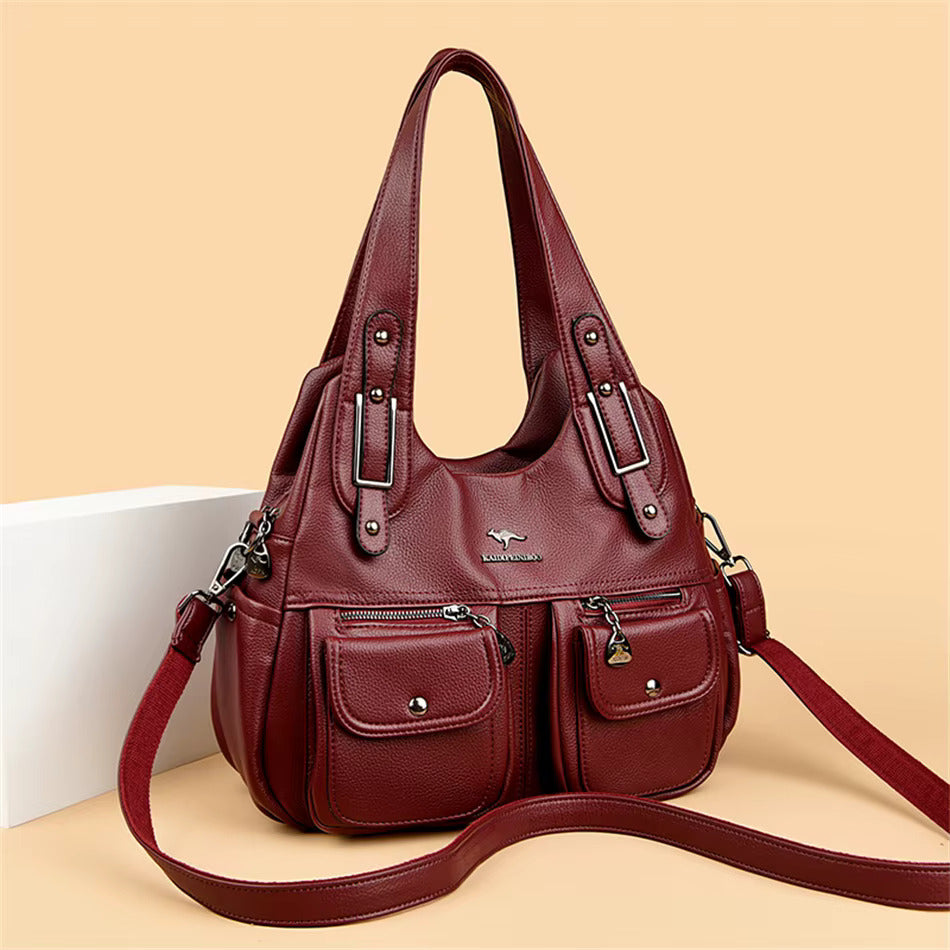 Vionne | Classic Leather Shoulder Bag