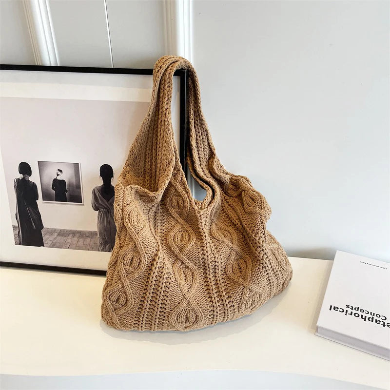 Rahel | Stylish Knitted Shoulder Bag