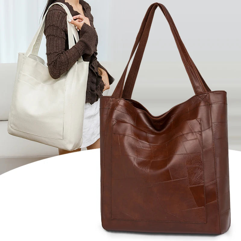 Sandra | Elegant Leather Tote Bag