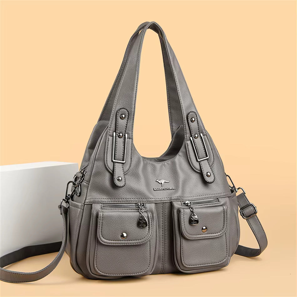 Vionne | Classic Leather Shoulder Bag
