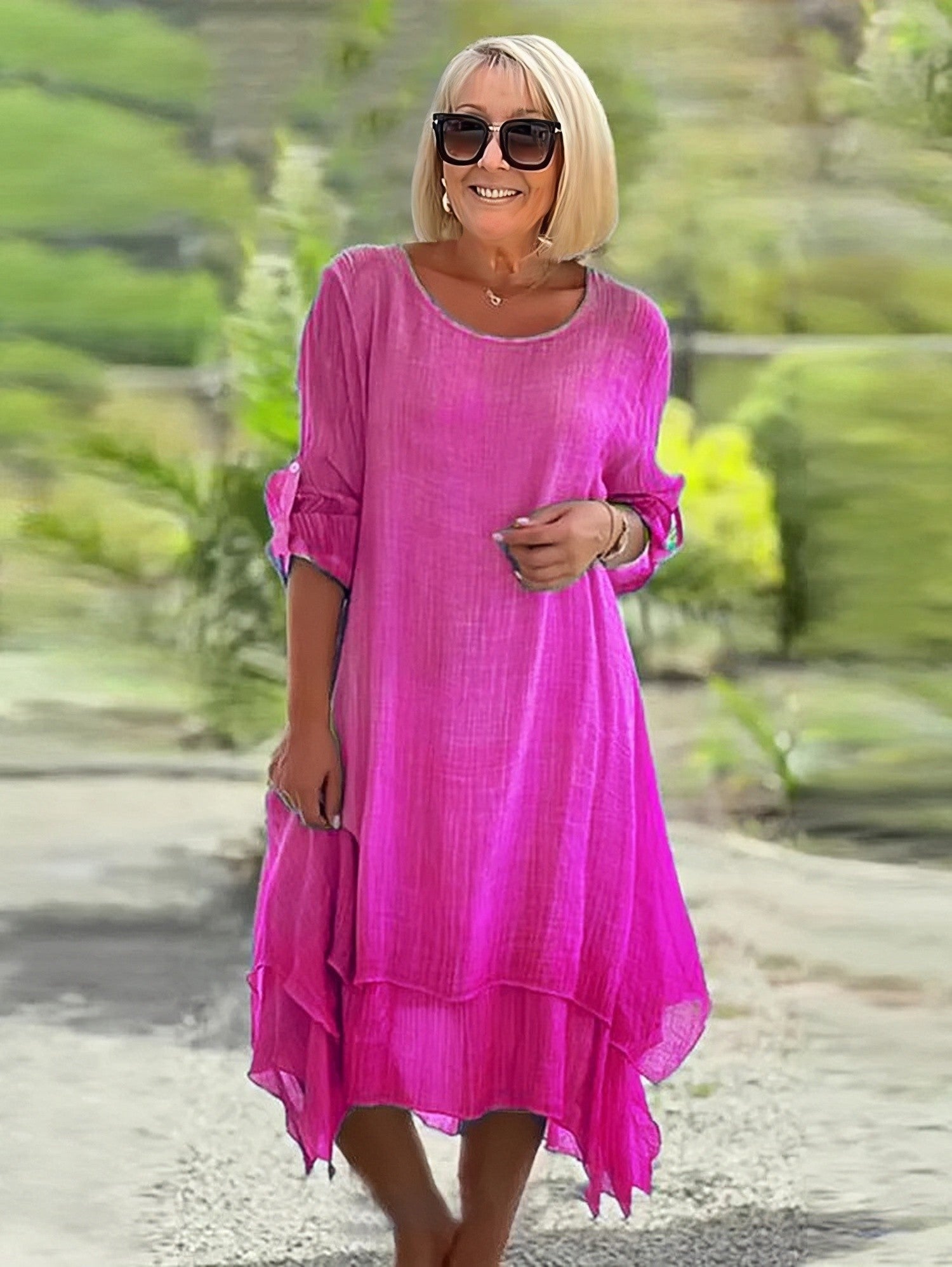 Zainab | Lightweight Layered Dress