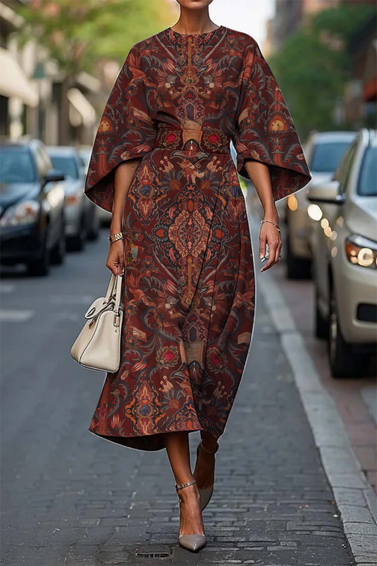 Rosie | Vintage Look Midi Dress