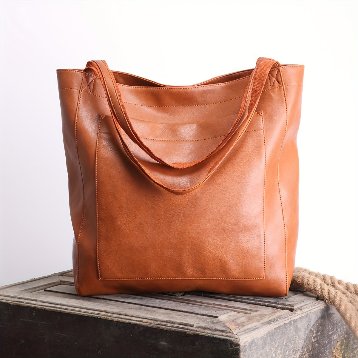 Eleanor | Classic Leather Tote Bag