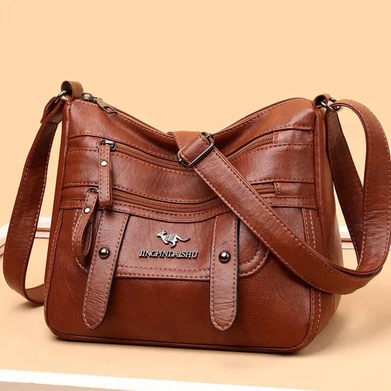 Belenda | Classic Leather Shoulder Bag