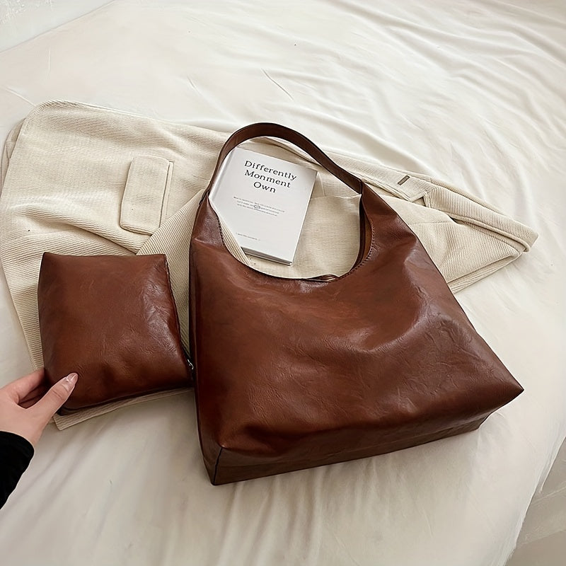 Emily | Modern Leather Tote Bag