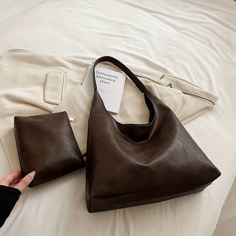 Emily | Modern Leather Tote Bag