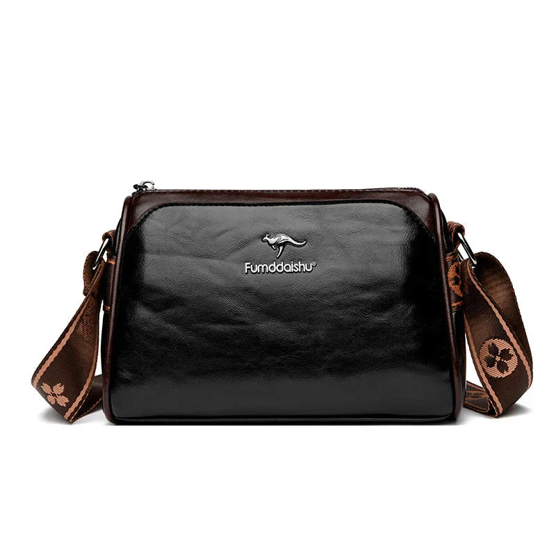 Margot | Classic Leather Crossbody Bag