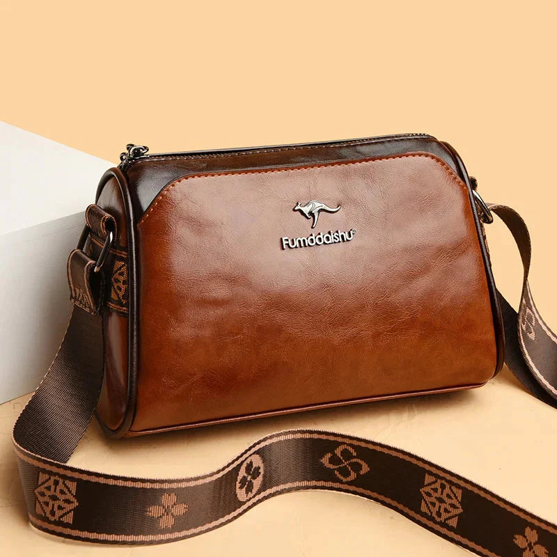 Margot | Classic Leather Crossbody Bag